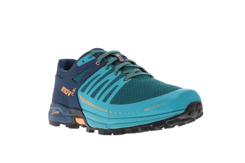 Inov8 Roclite G 275 V2 Women's Trail Running Shoe in Teal/Navy/Nectar-6